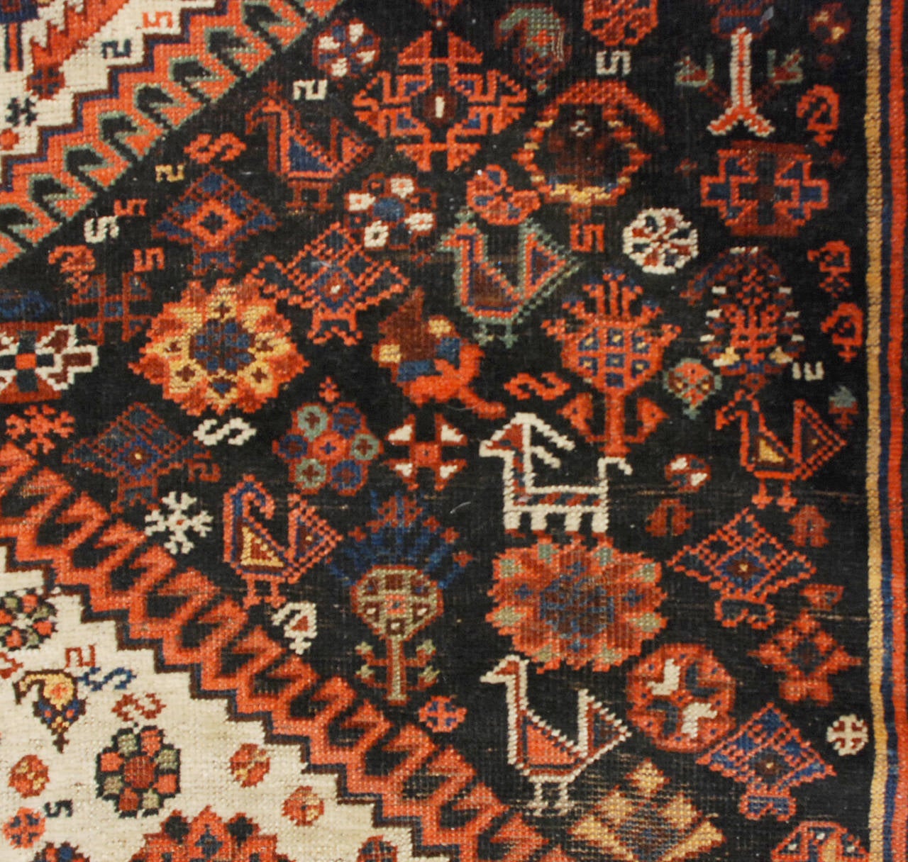 19th Century Gashgai Rug For Sale