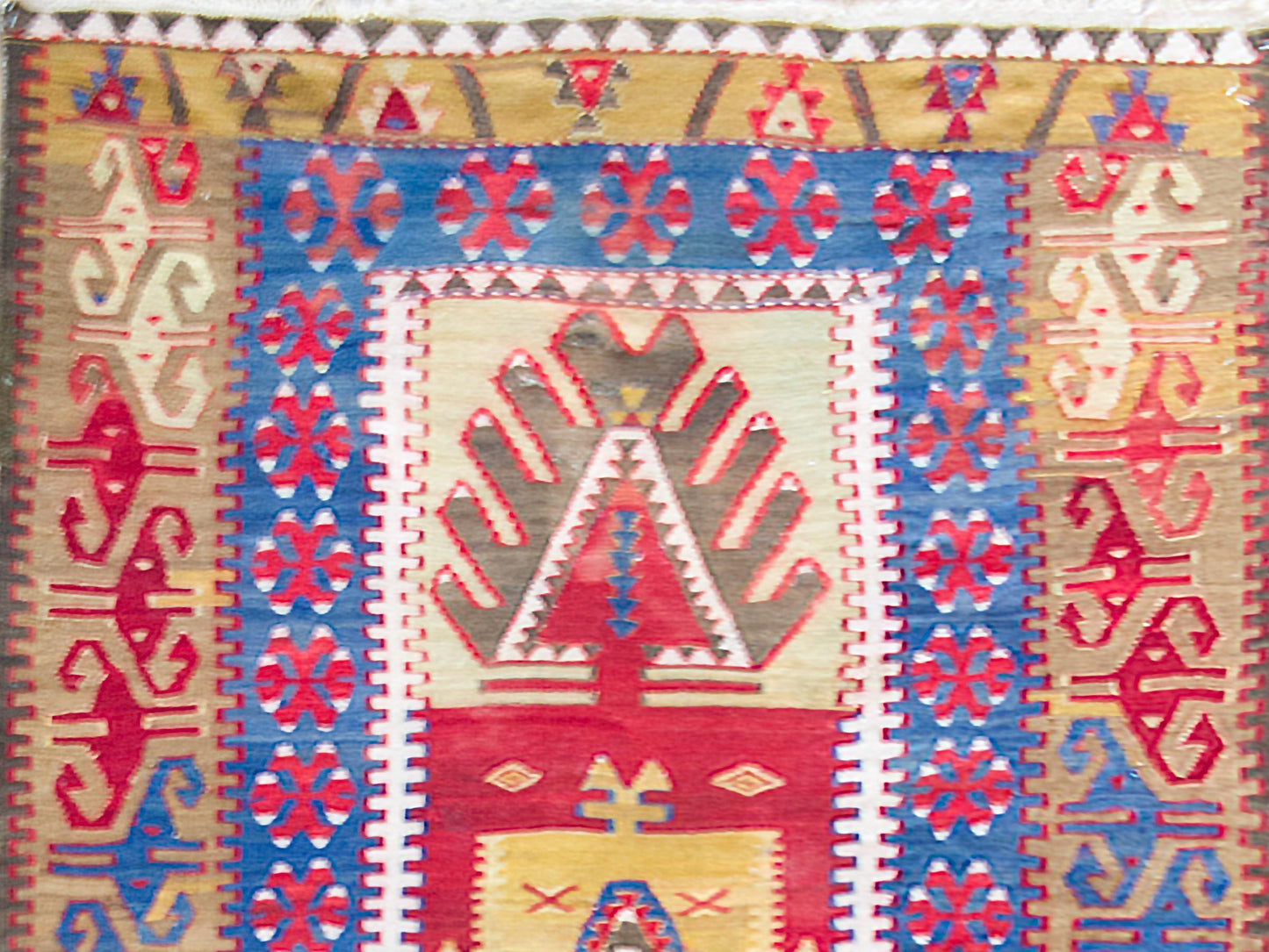 Early 20th Century Turkish Konya Kilim For Sale