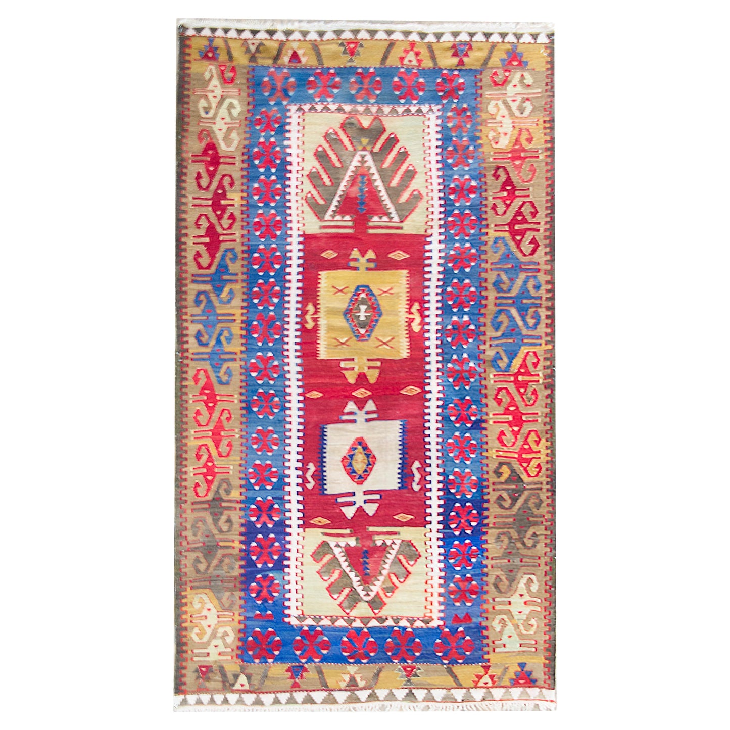 Early 20th Century Turkish Konya Kilim For Sale