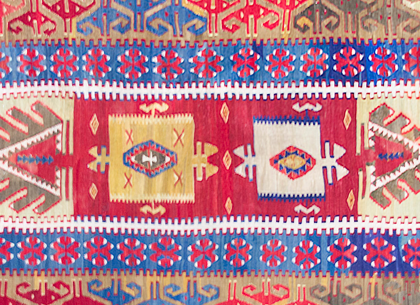 Early 20th Century Turkish Konya Kilim For Sale