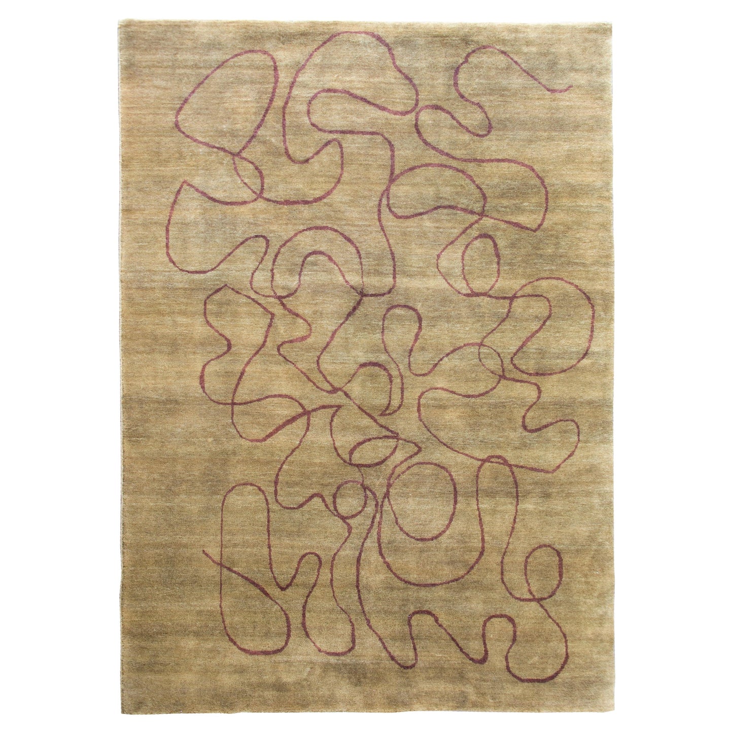 Late 20th Century Indian Gabbeh-Style Rug For Sale
