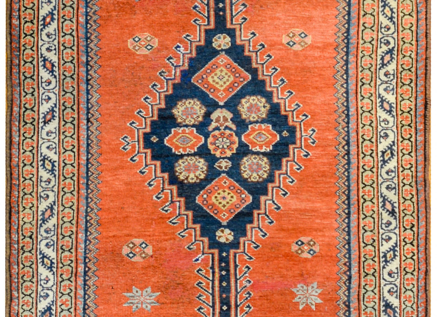 Wonderful Late 19th Century Antique Azari Rug For Sale