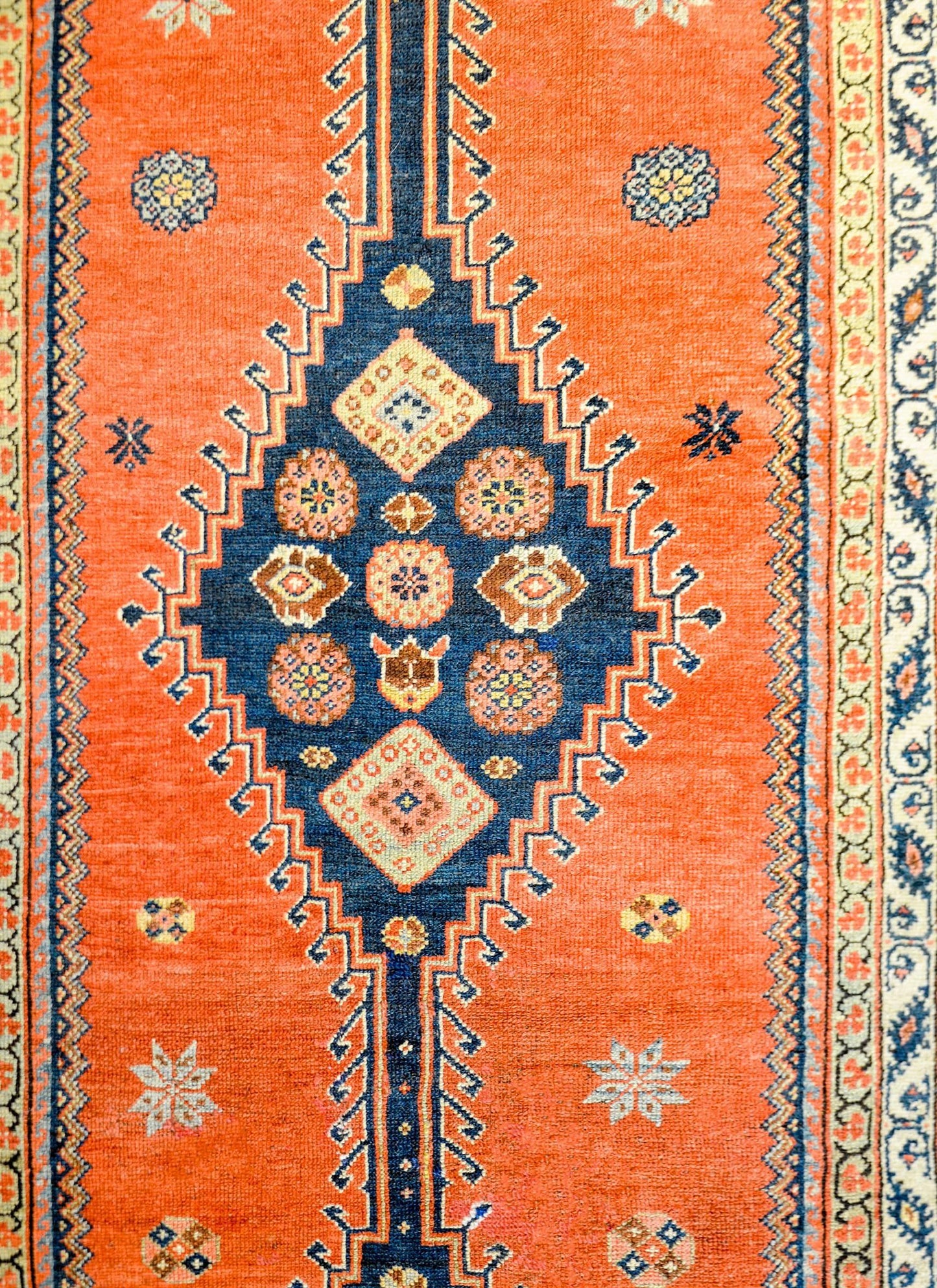 Wonderful Late 19th Century Antique Azari Rug For Sale