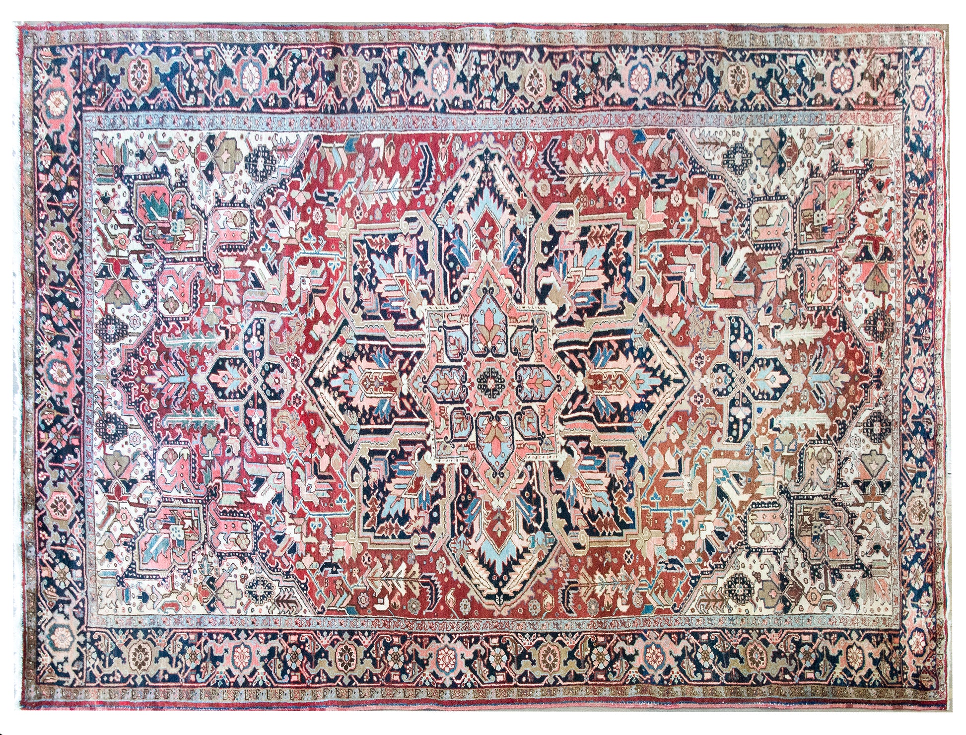 Mid 20th Century Persian Heriz Rug For Sale