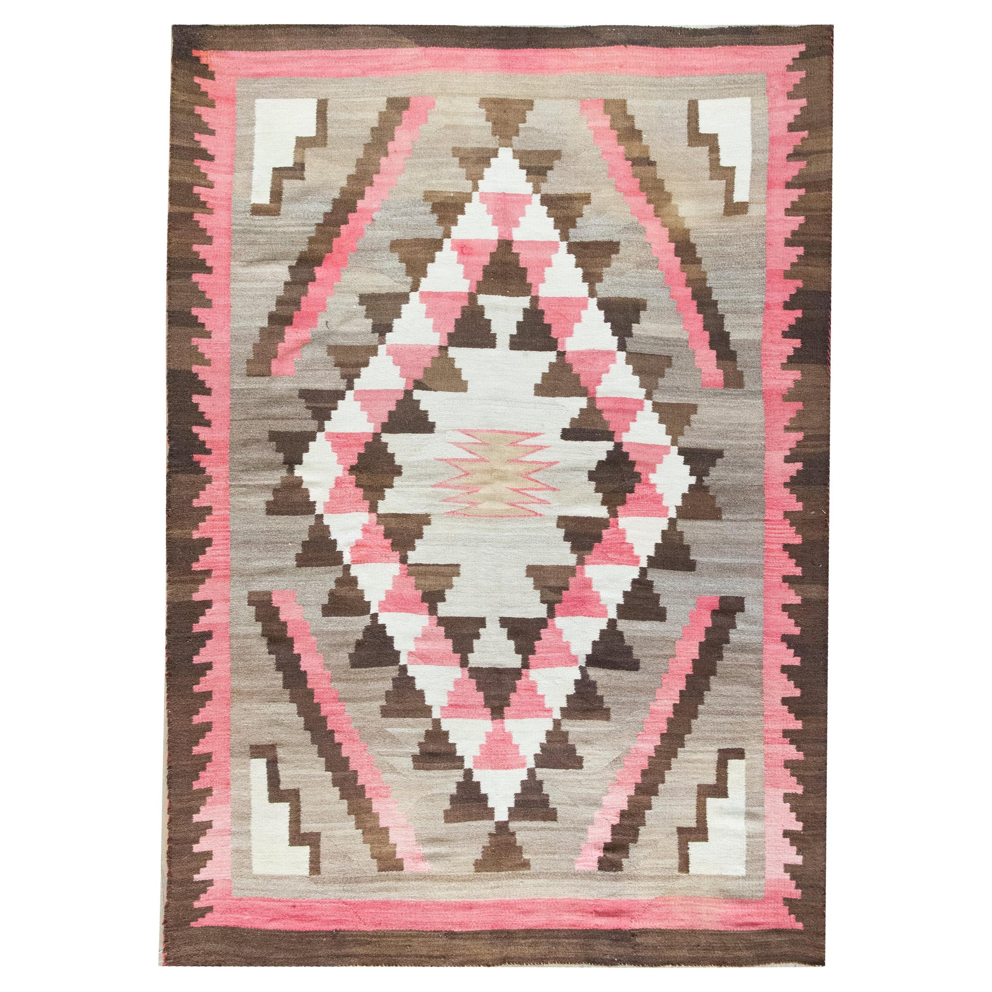 Early 20th Century Native American Navajo Rug For Sale