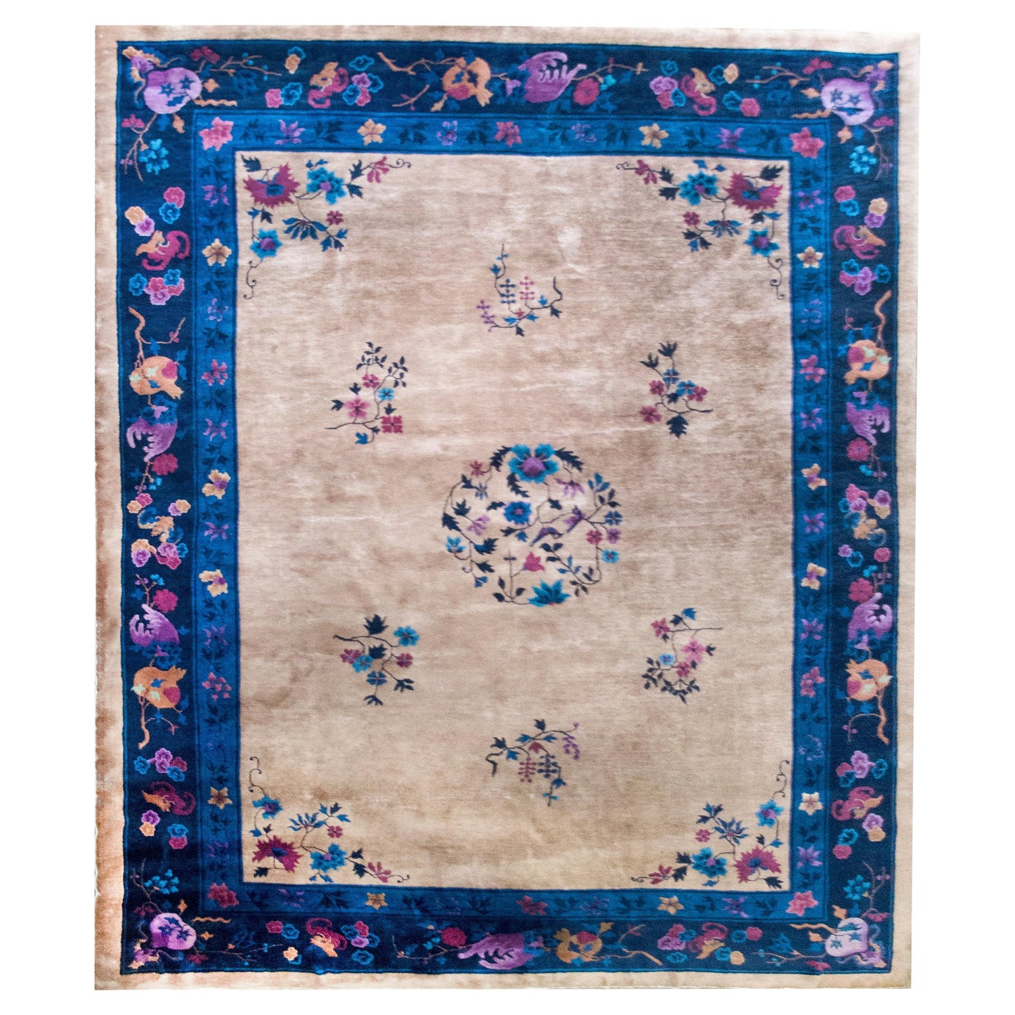 Early 20th Century Chinese Art Deco Rug For Sale