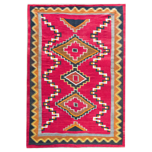 Early 20th Century Native American Navajo Rug For Sale