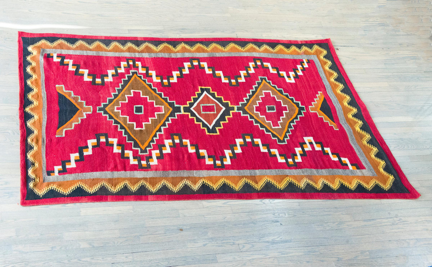 Early 20th Century Native American Navajo Rug