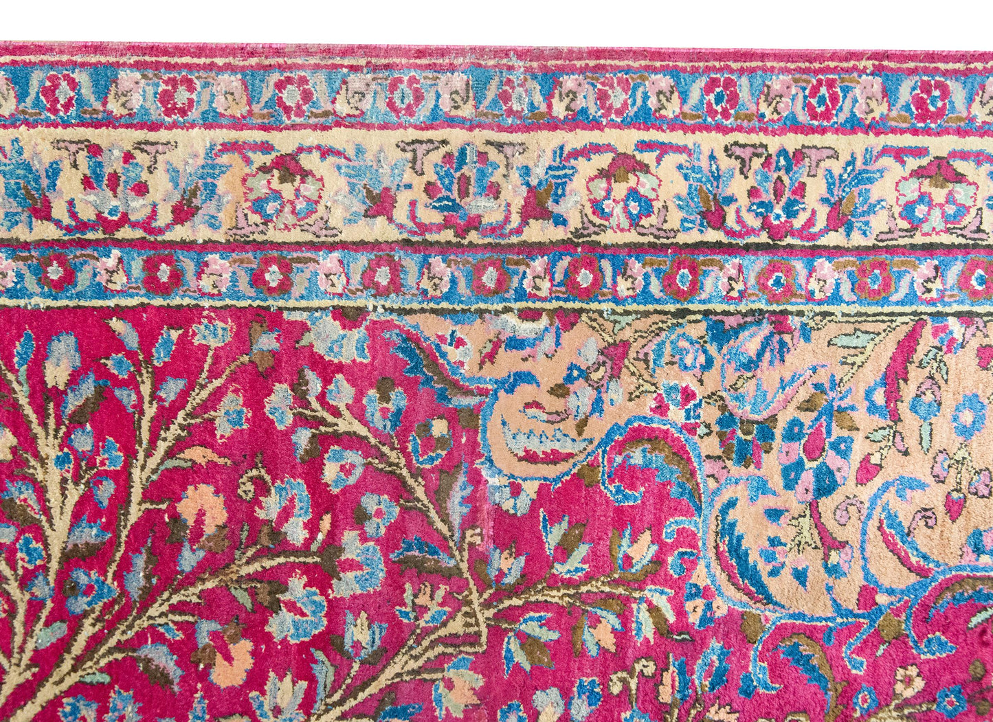 Early 20th Century Persian Qum Silk Prayer Rug