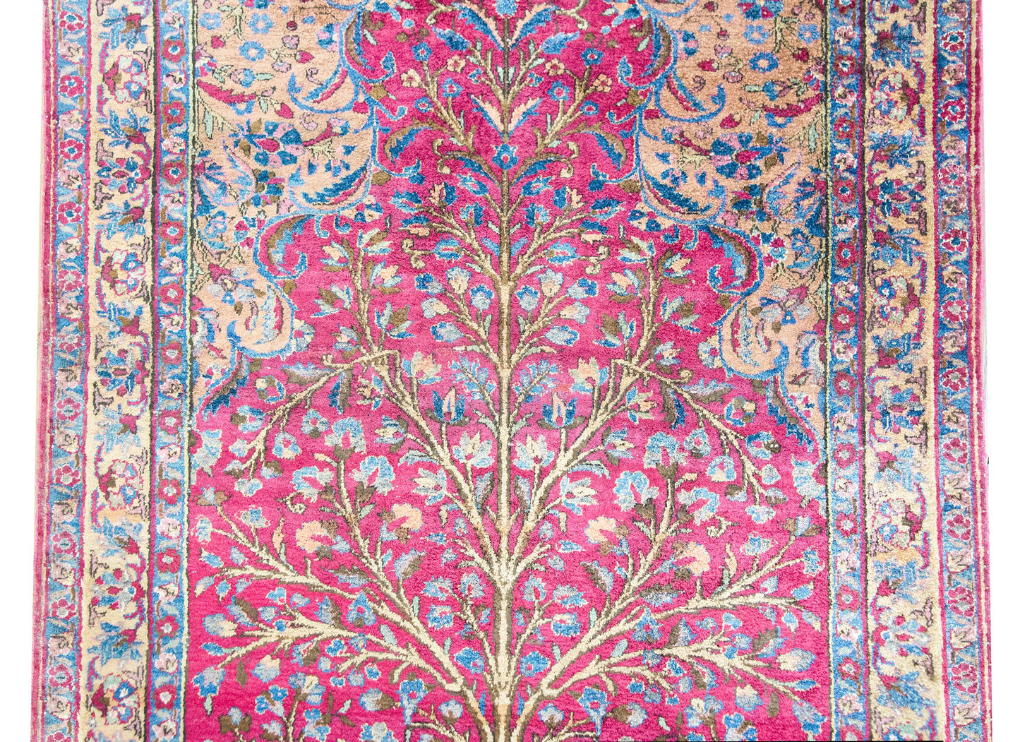 Early 20th Century Persian Qum Silk Prayer Rug