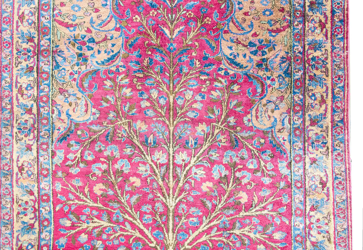 Early 20th Century Persian Qum Silk Prayer Rug