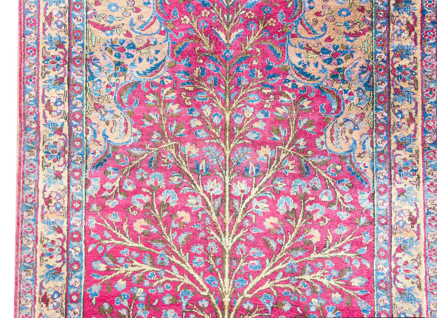 Early 20th Century Persian Qum Silk Prayer Rug