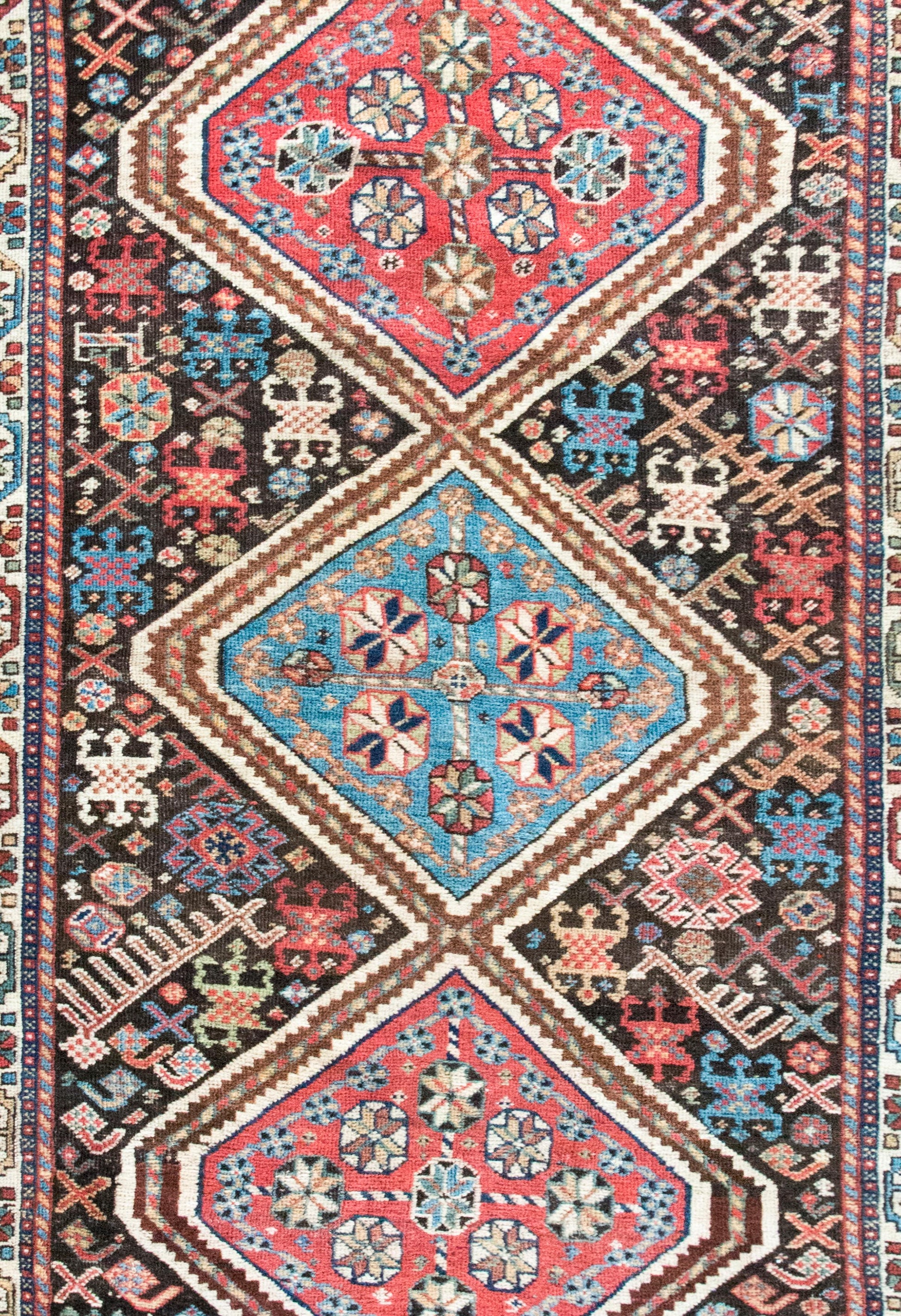 Early 20th Century Persian Afshar Rug For Sale