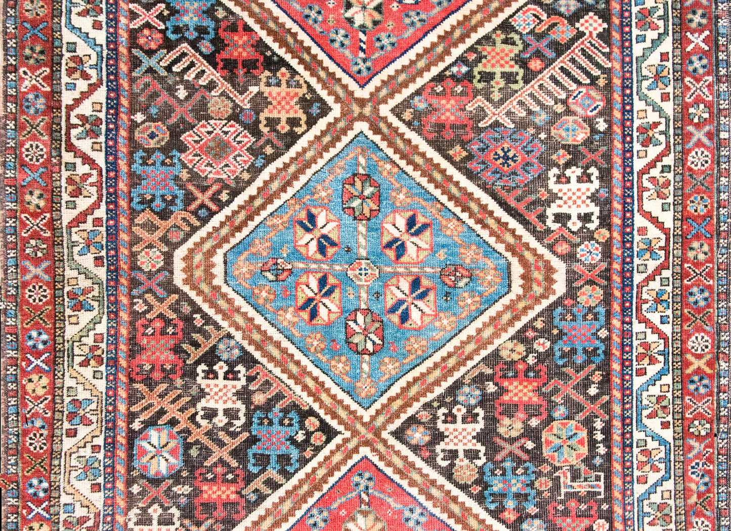 Early 20th Century Persian Afshar Rug For Sale