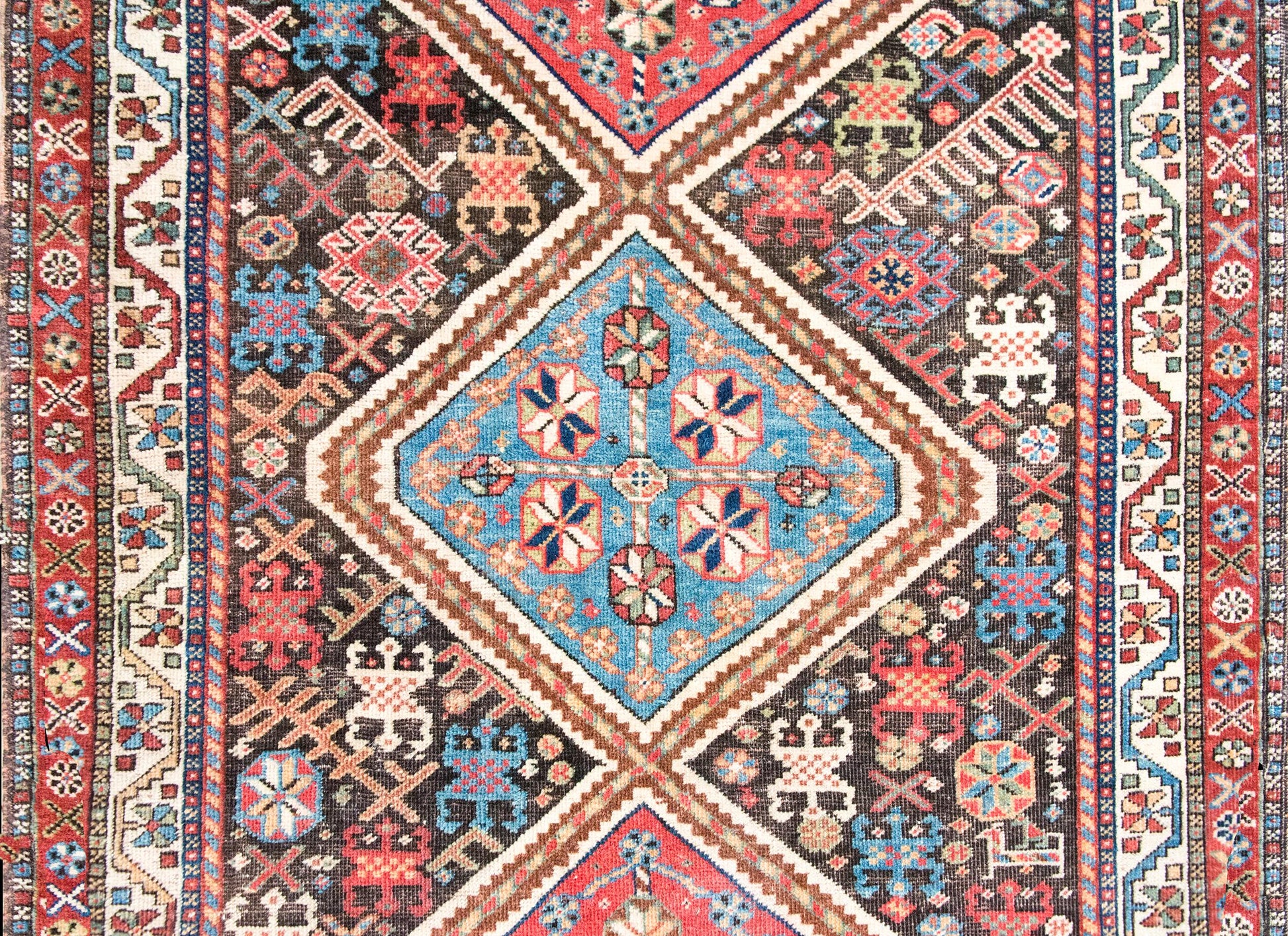 Early 20th Century Persian Afshar Rug For Sale