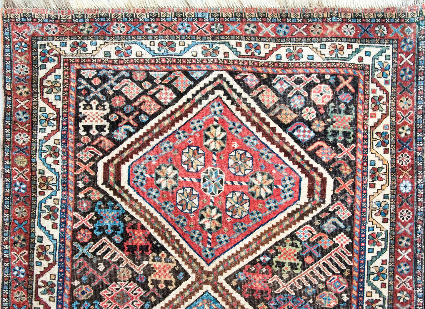 Early 20th Century Persian Afshar Rug For Sale
