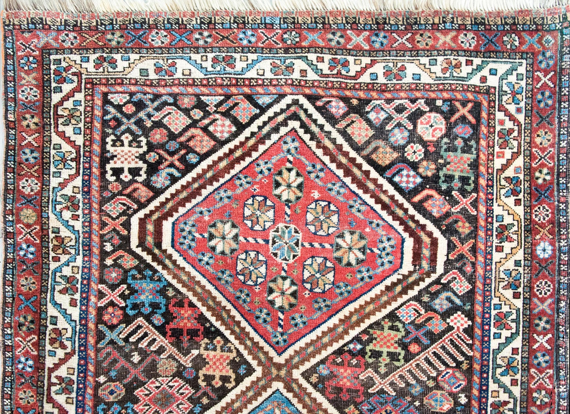Early 20th Century Persian Afshar Rug For Sale