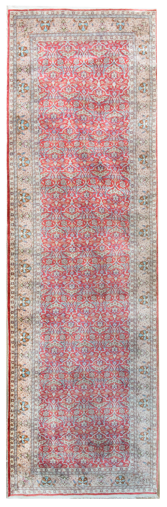 Mid 20th Century Turkish Anatolian Silk Rug For Sale