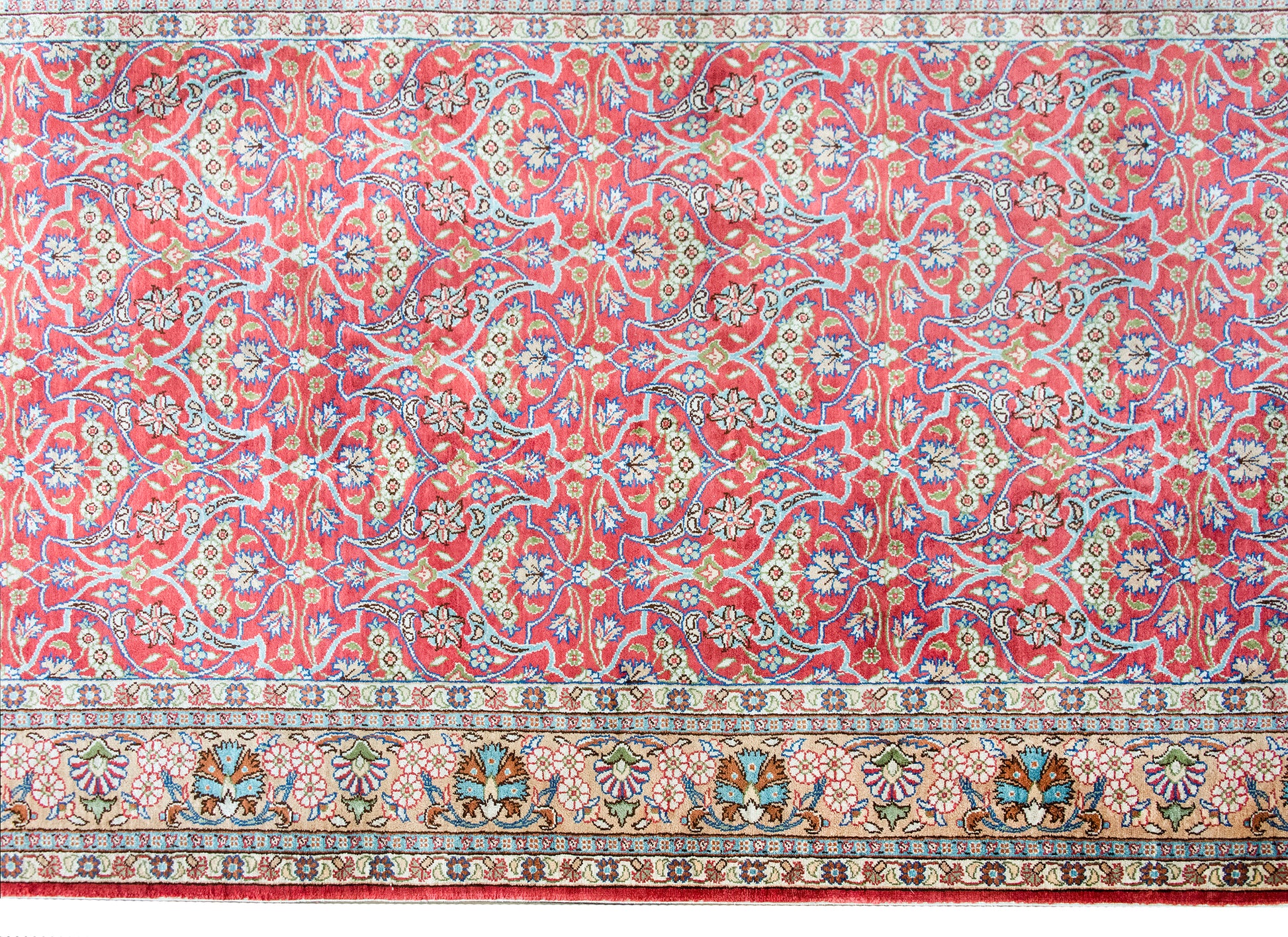 Mid 20th Century Turkish Anatolian Silk Rug For Sale