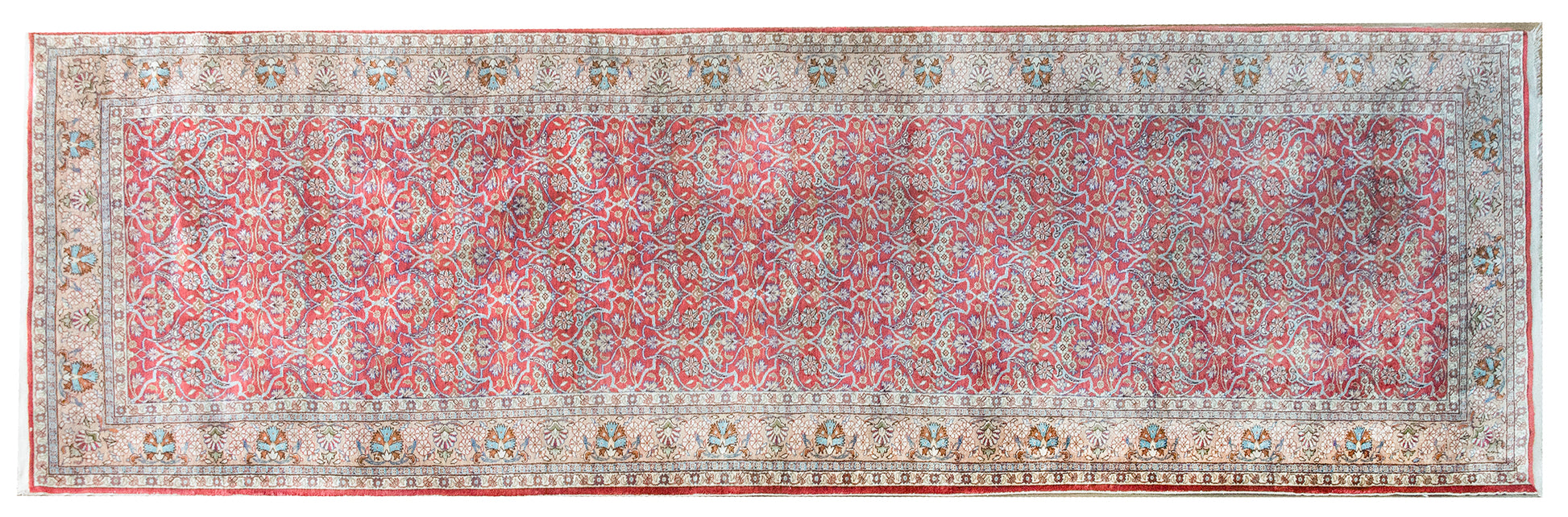 Mid 20th Century Turkish Anatolian Silk Rug For Sale
