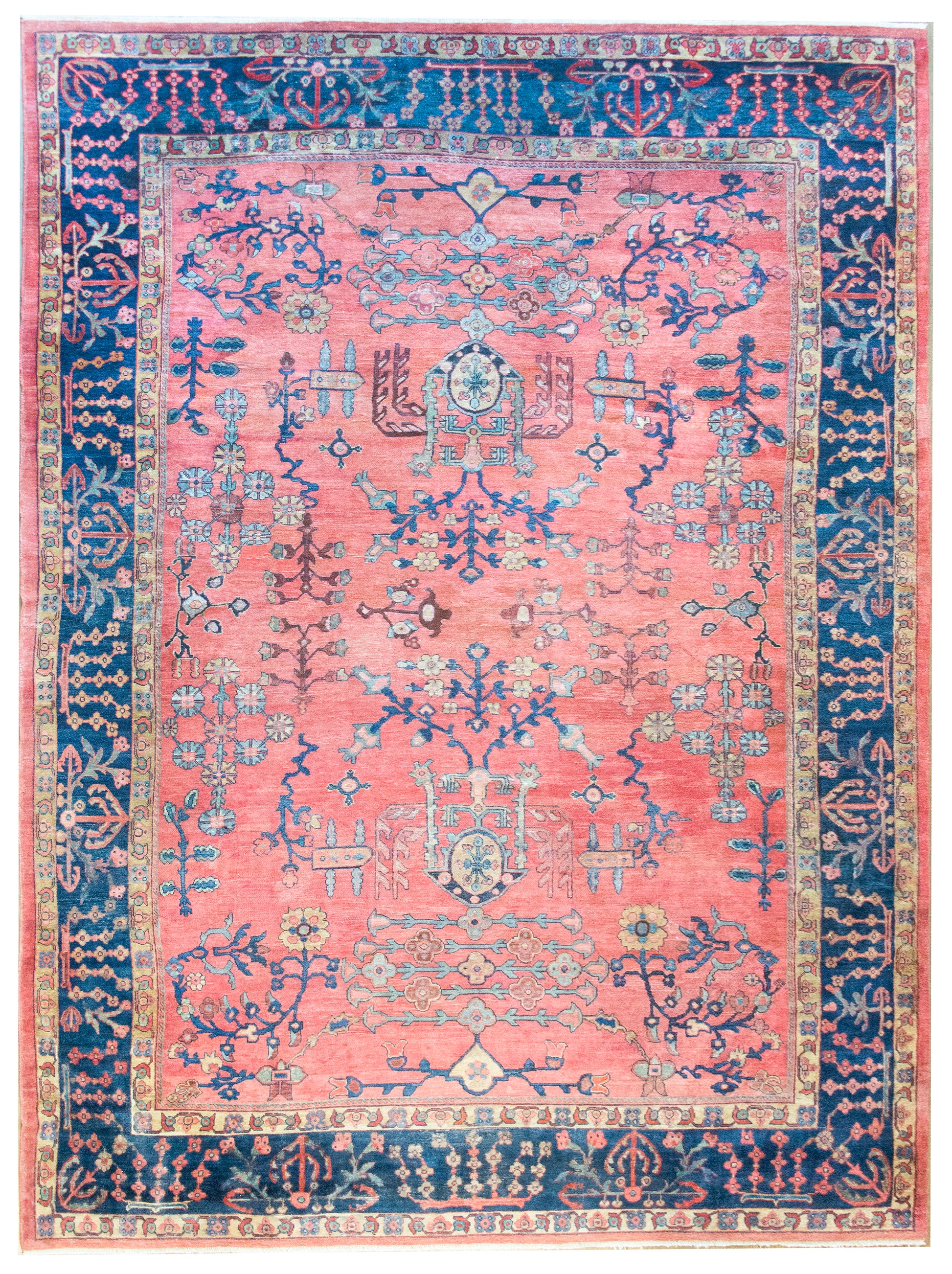 Early 20th Century Persian Sarouk Mahal Rug For Sale