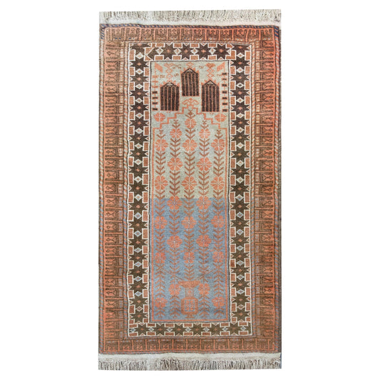 Early 20th Century Baluch Prayer Rug For Sale