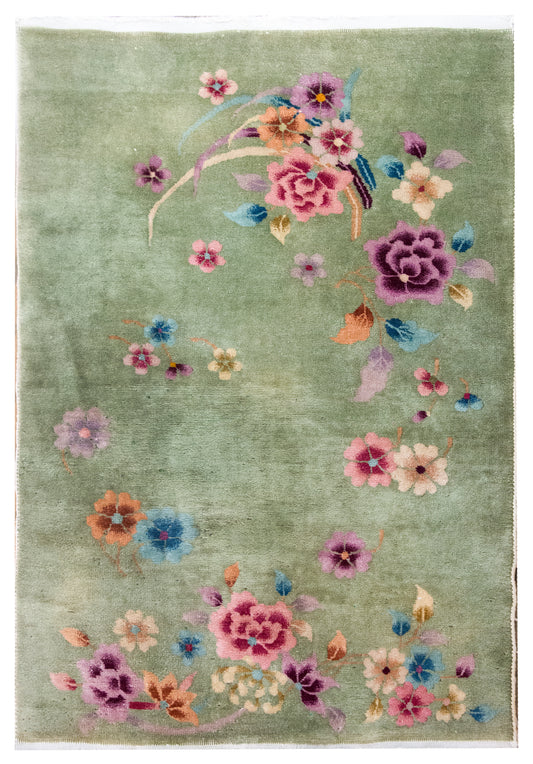 Mid 20th Century Chinese Art Deco Rug For Sale