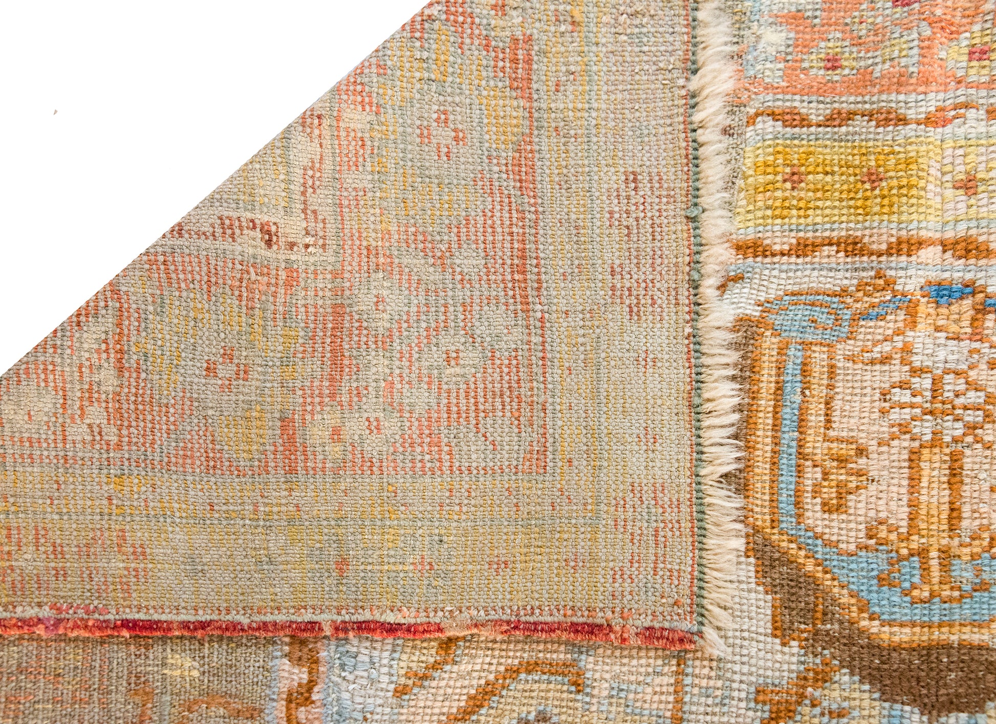 Early 20th Century Turkish Oushak Rug For Sale