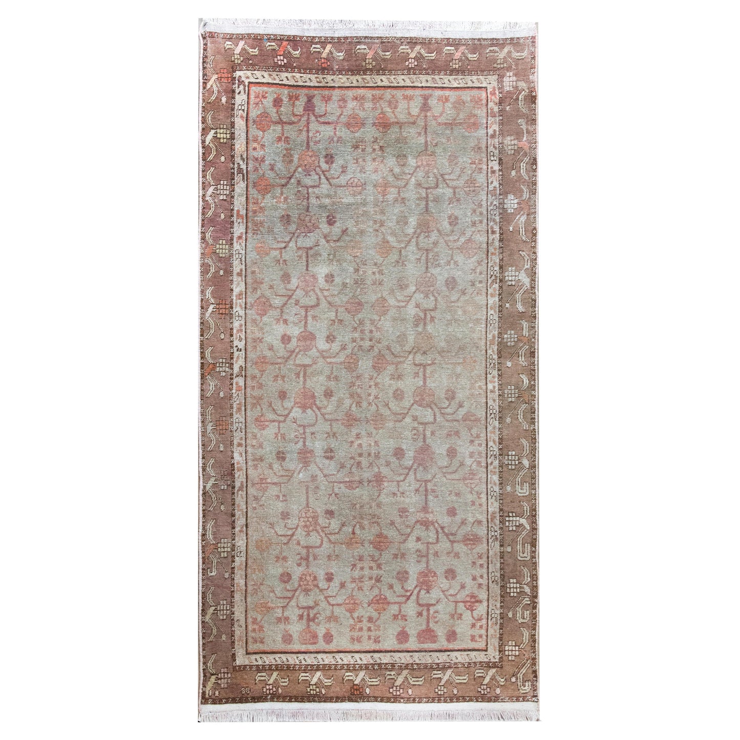 Early 20th Century Central Asian Khotan Rug For Sale