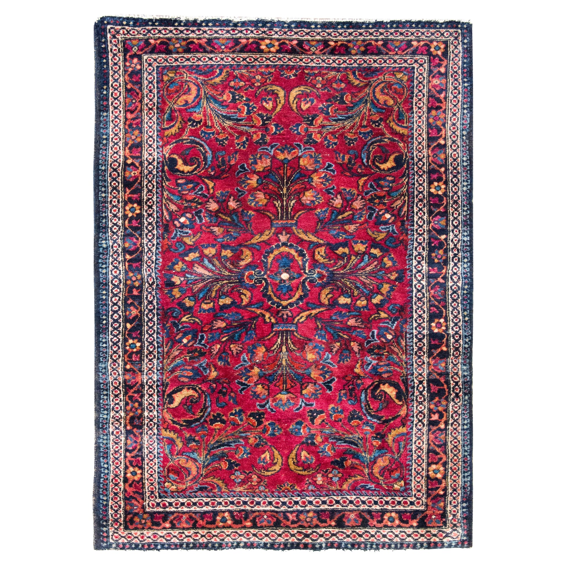 Early 20th Century Persian Lilihan Rug For Sale