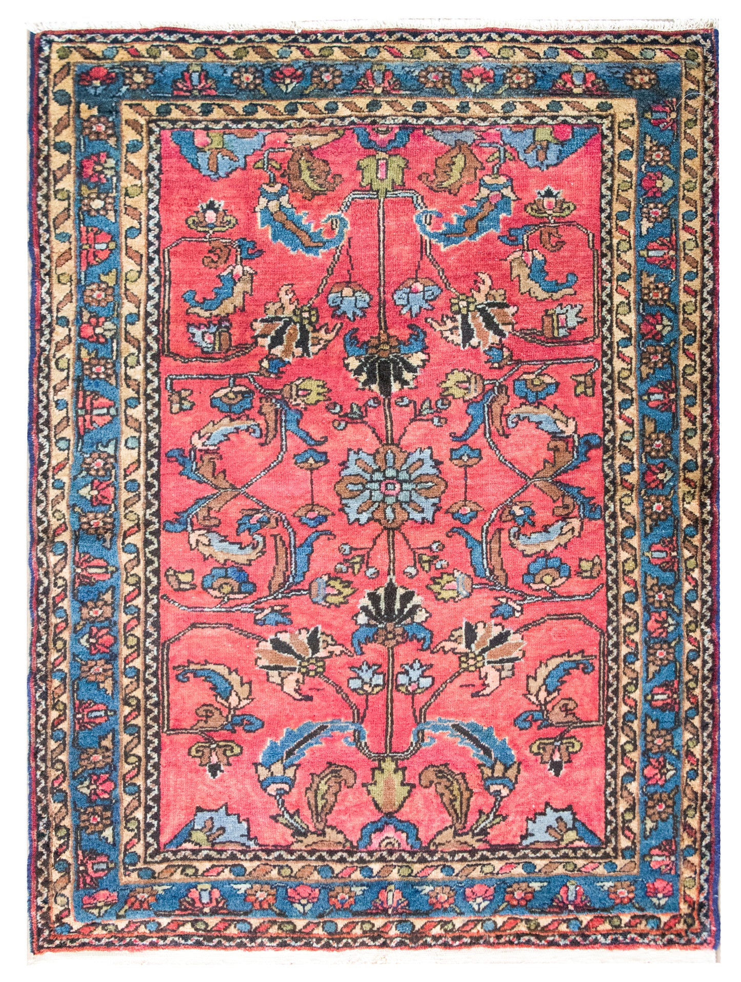 Early 20th Century Persian Lilihan Rug For Sale