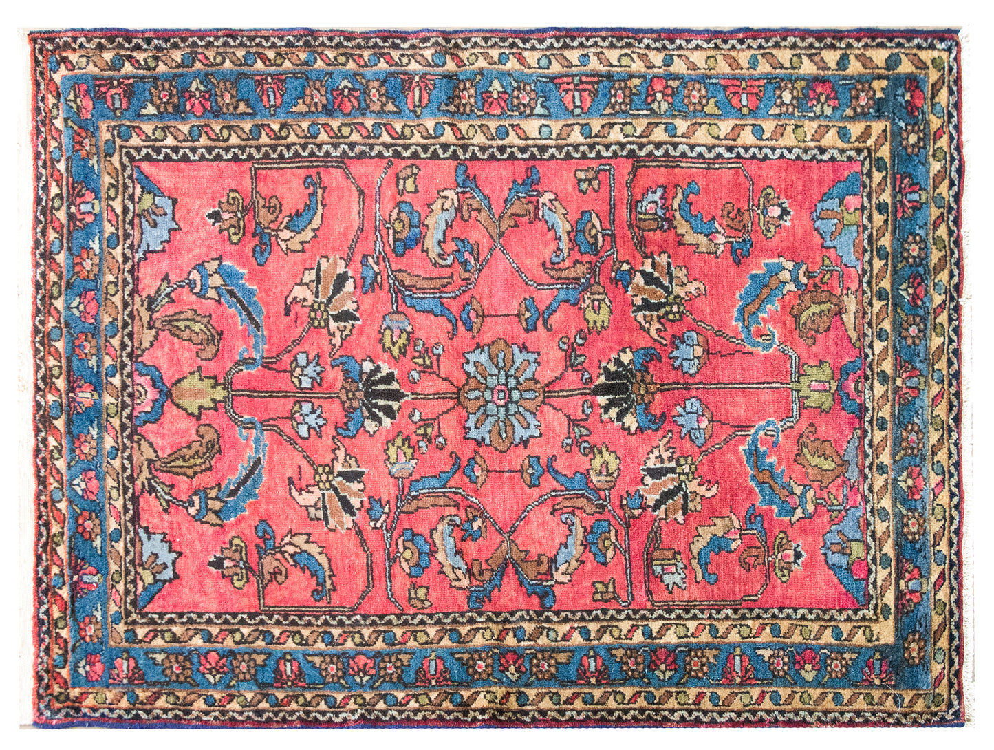 Early 20th Century Persian Lilihan Rug For Sale