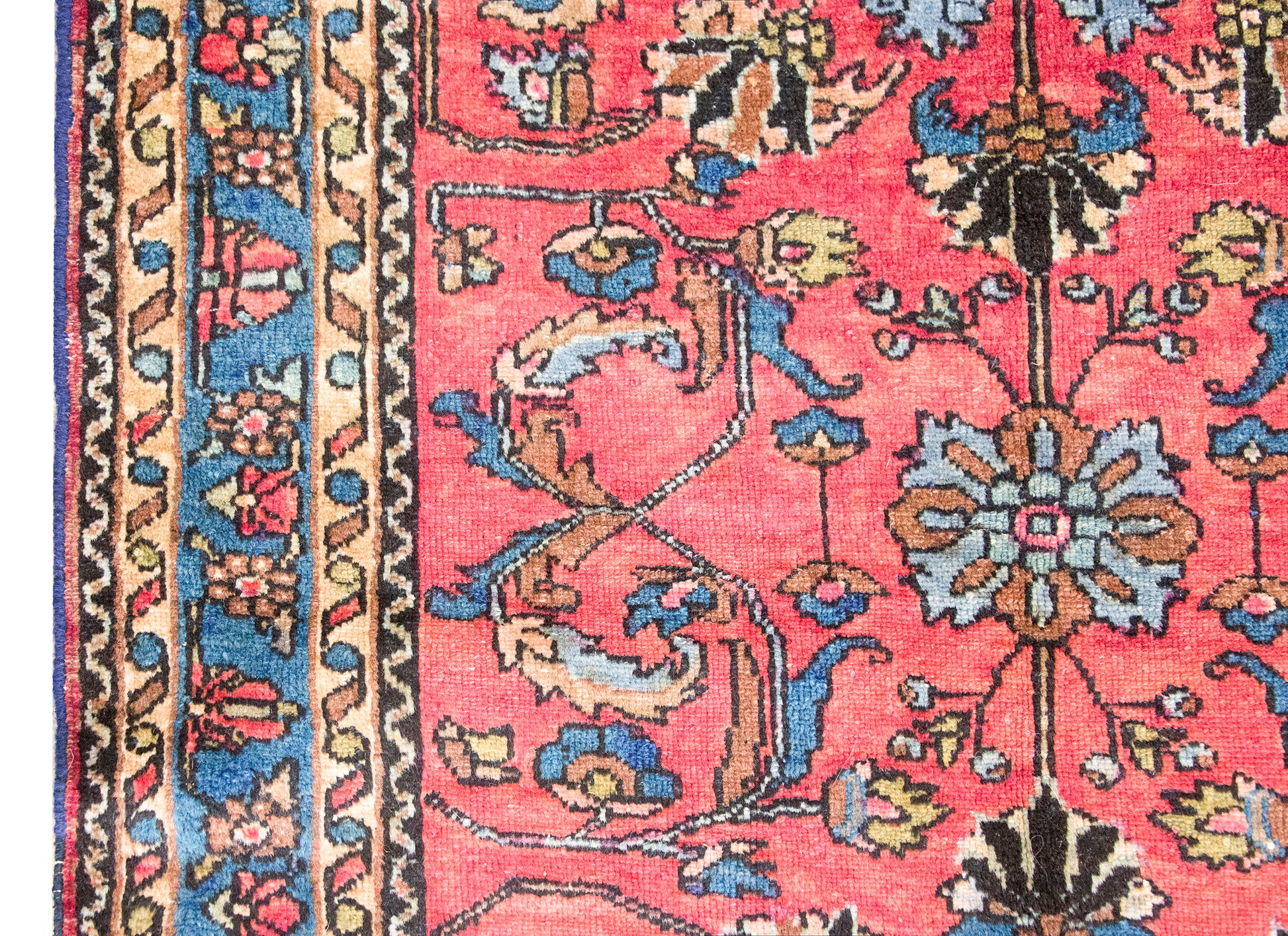 Early 20th Century Persian Lilihan Rug For Sale