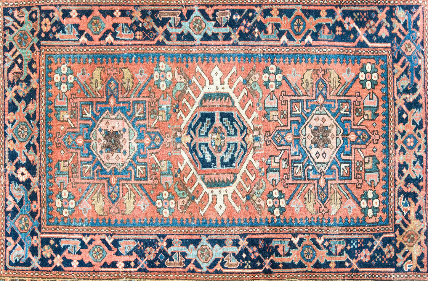 Early 20th Century Persian Heriz Rug