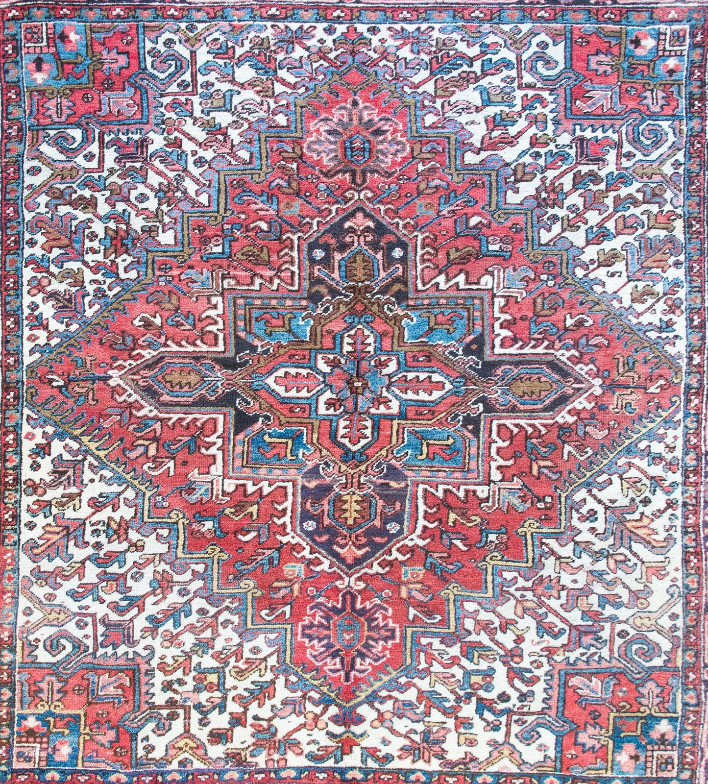 Early 20th Century Persian Heriz Rug