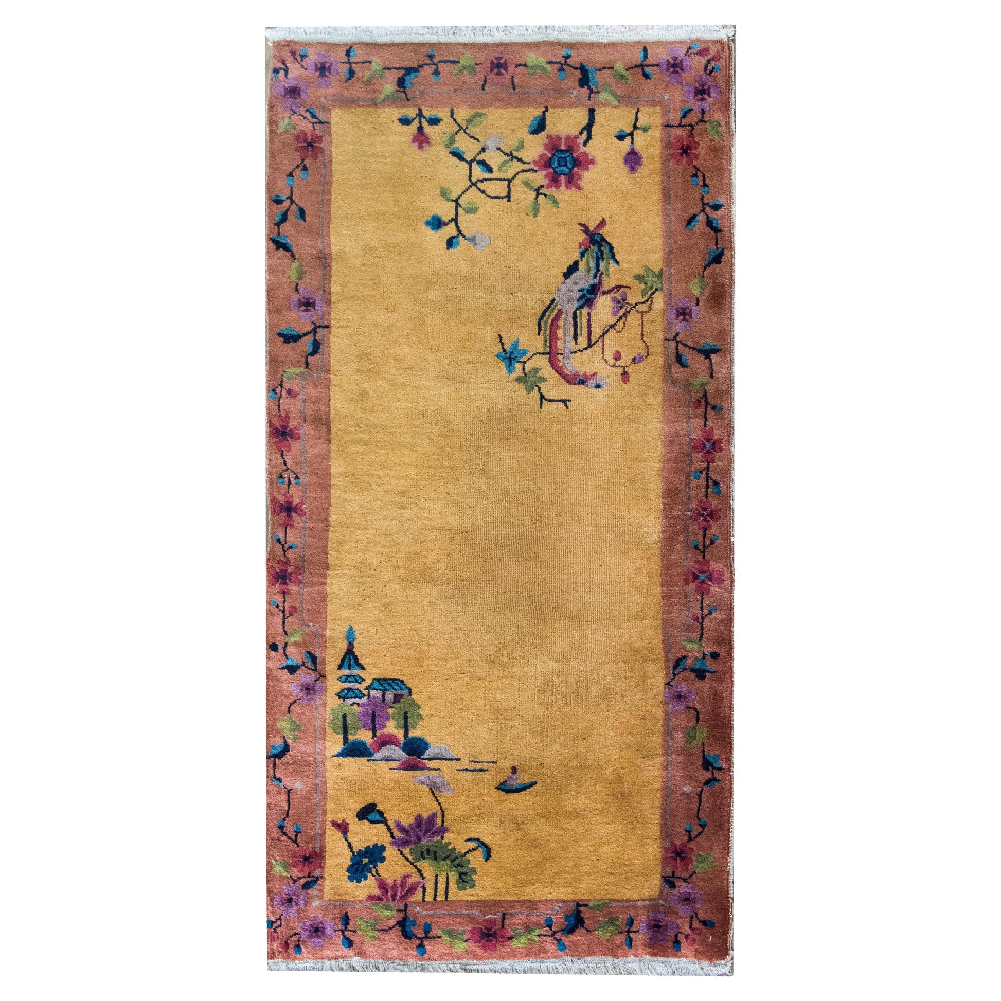 Early 20th Century Chinese Art Deco Rug For Sale