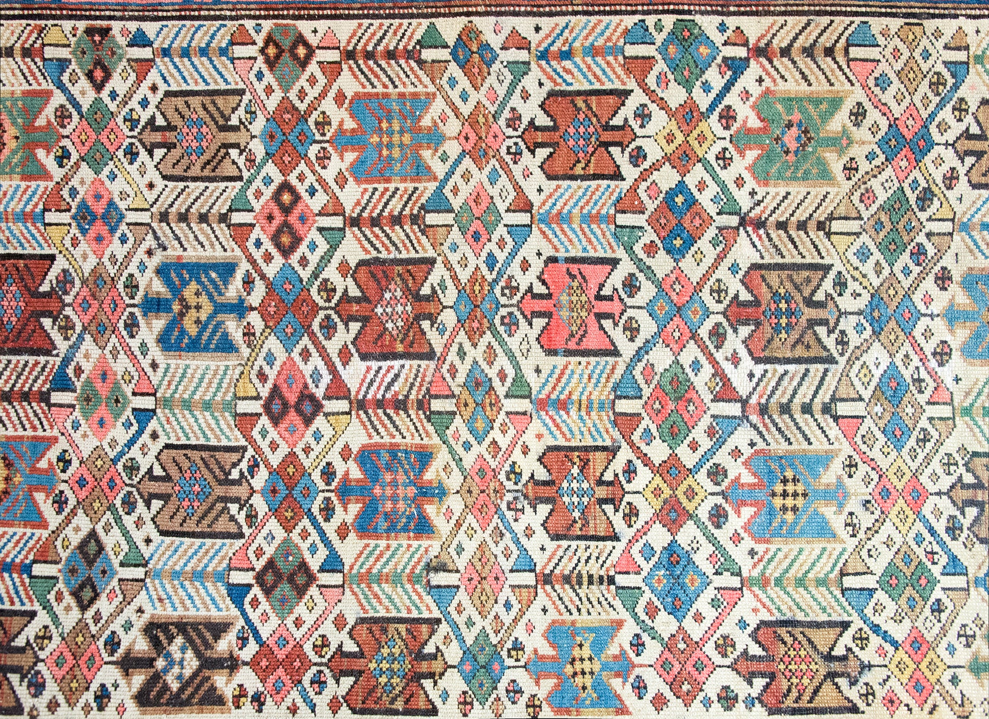 Late 19th Century Kazak Rug For Sale