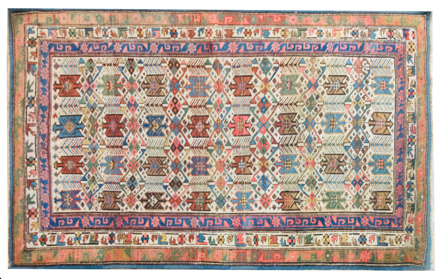 Late 19th Century Kazak Rug For Sale