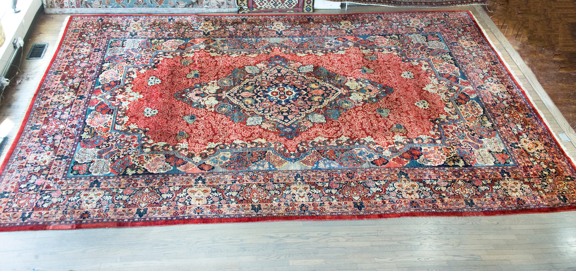 Early 20th Century Persian Kazvin Rug For Sale