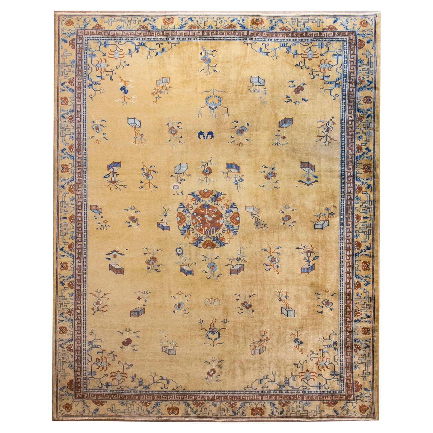 Early 20th Century Chinese Peking Rug For Sale