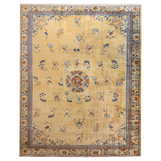 Early 20th Century Chinese Peking Rug For Sale