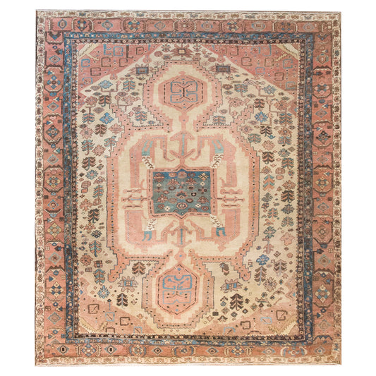Late 19th Century Persian Bakhshaish Serapi Rug For Sale