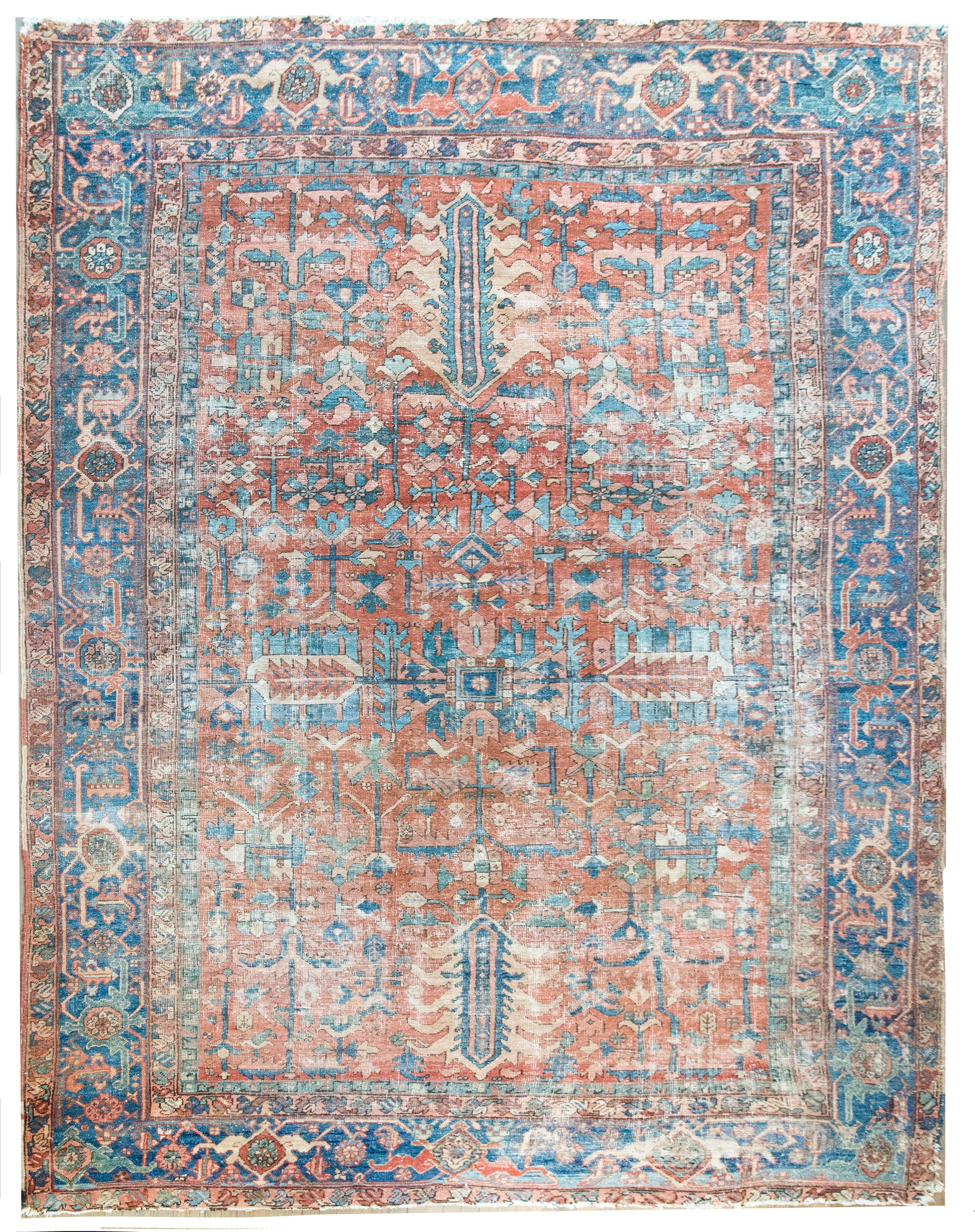 Early 20th Century Persian Heriz Rug For Sale