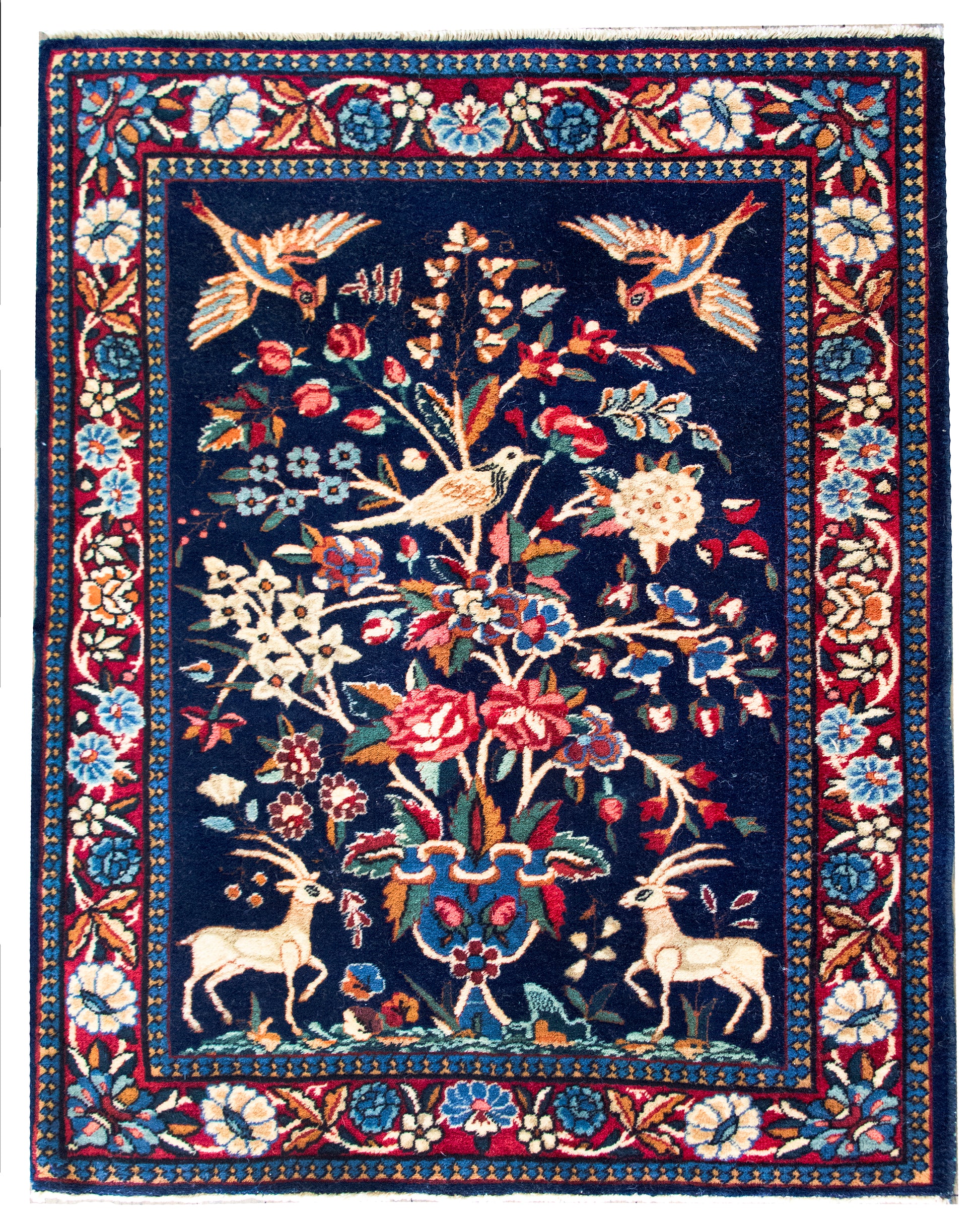 Early 20th Century Persian Kashan Rug For Sale