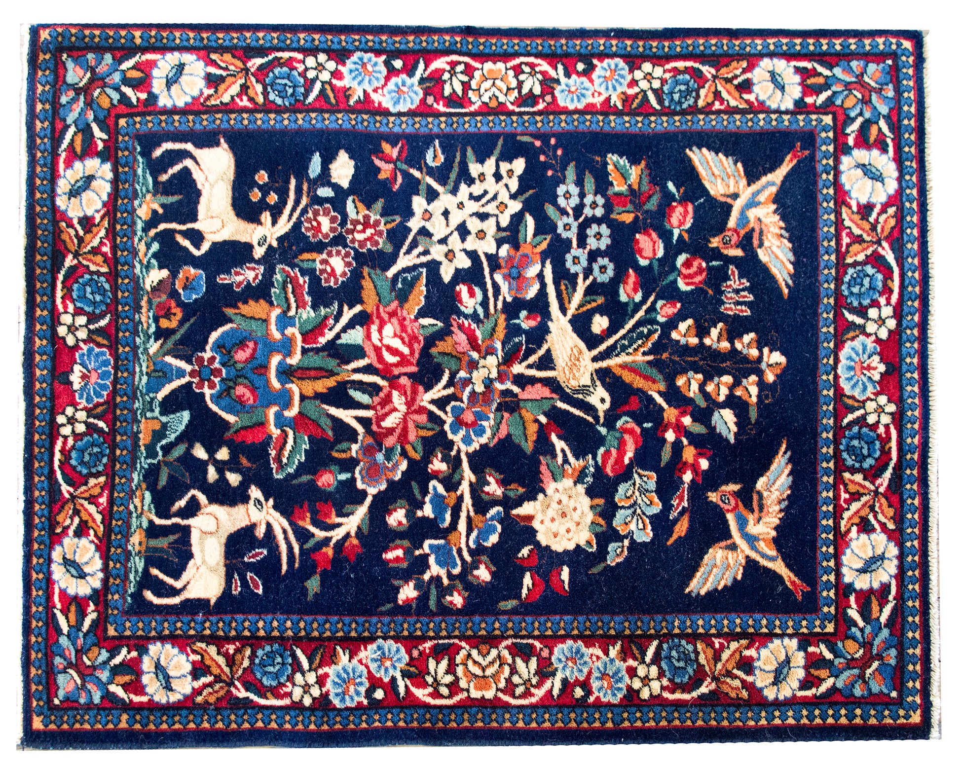 Early 20th Century Persian Kashan Rug For Sale