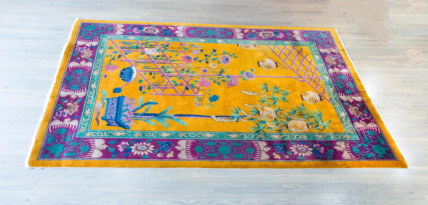 Extraordinary Early 20th Century Chinese Art Deco Rug