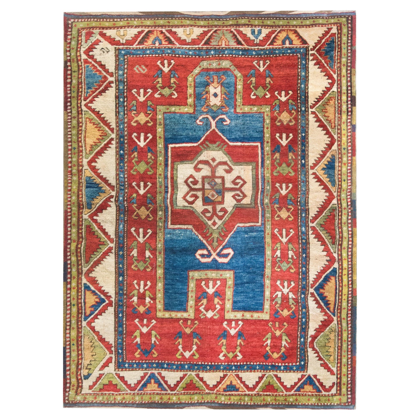 Early 20th Century Kazak Prayer Rug For Sale