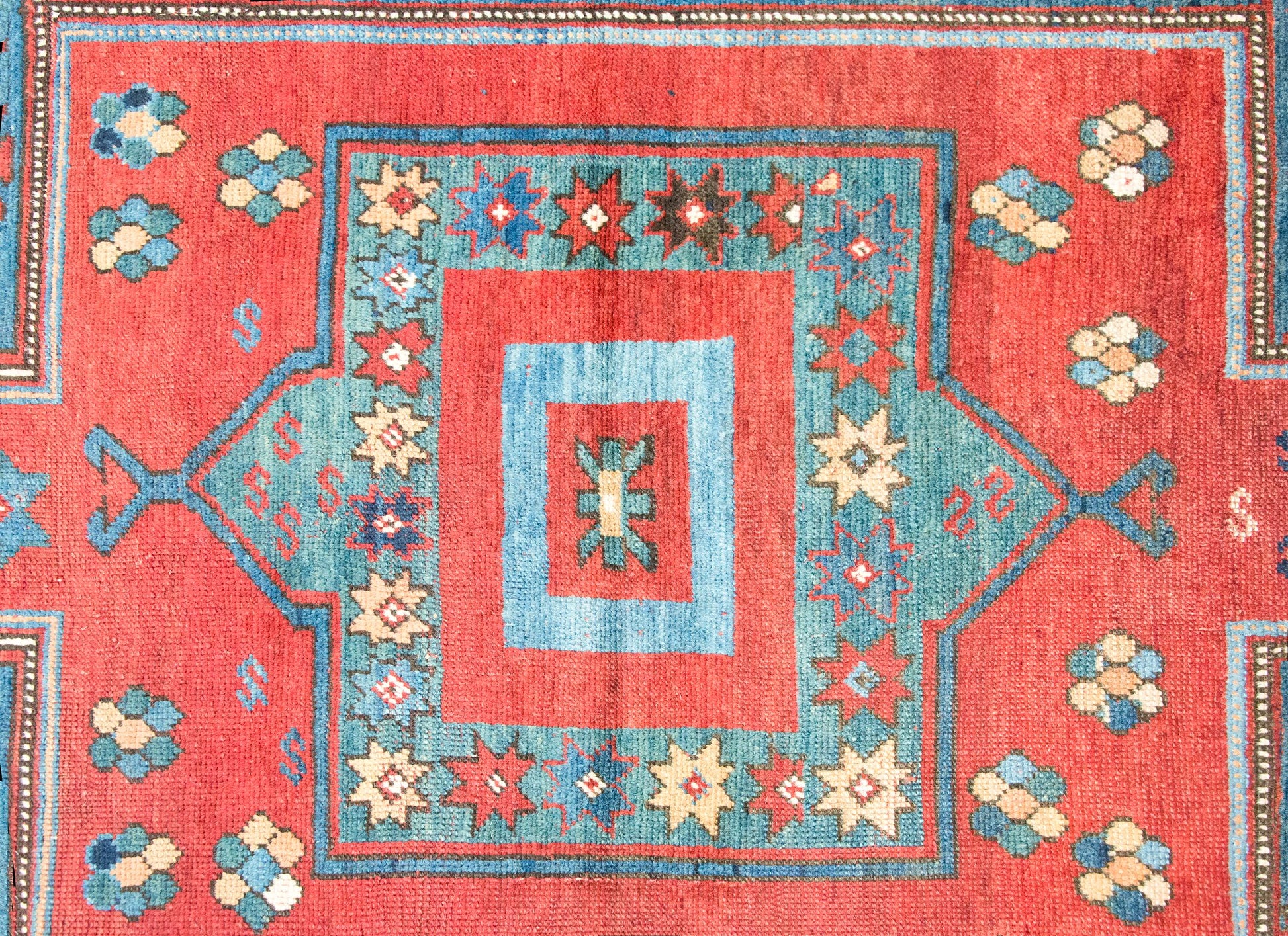 Early 20th Century Persian Kazak Rug For Sale