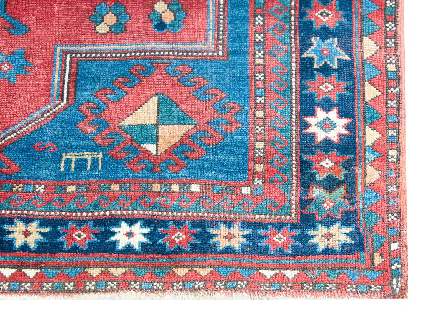 Early 20th Century Persian Kazak Rug For Sale