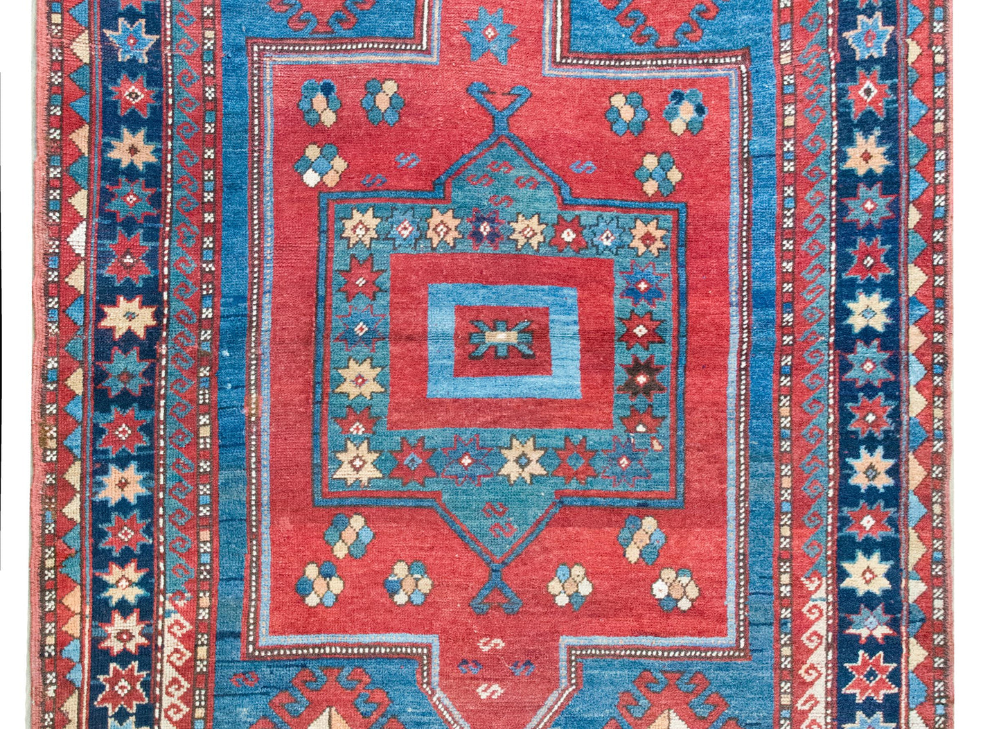 Early 20th Century Persian Kazak Rug For Sale